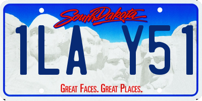 SD license plate 1LAY51