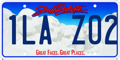 SD license plate 1LAZ02