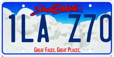 SD license plate 1LAZ70