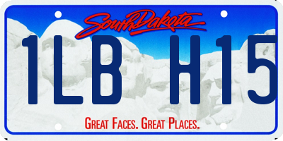SD license plate 1LBH15