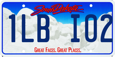 SD license plate 1LBI02