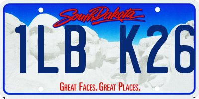 SD license plate 1LBK26