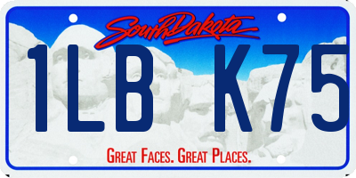 SD license plate 1LBK75