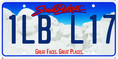 SD license plate 1LBL17