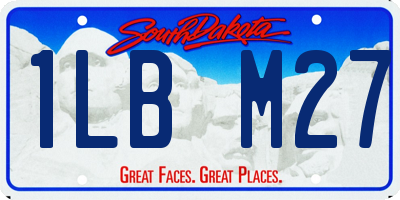 SD license plate 1LBM27