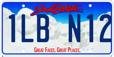 SD license plate 1LBN12