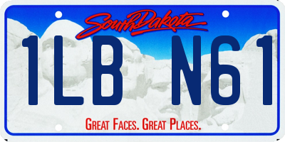 SD license plate 1LBN61