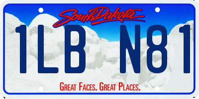 SD license plate 1LBN81