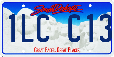 SD license plate 1LCC13