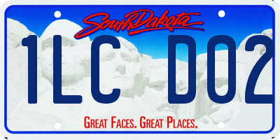 SD license plate 1LCD02