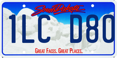 SD license plate 1LCD80