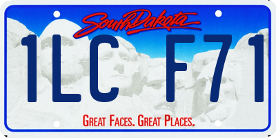 SD license plate 1LCF71
