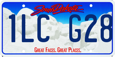 SD license plate 1LCG28