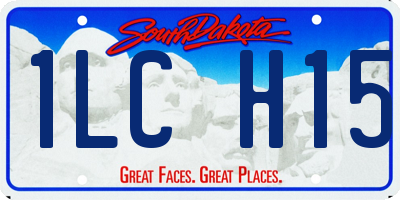 SD license plate 1LCH15