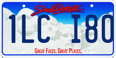 SD license plate 1LCI80
