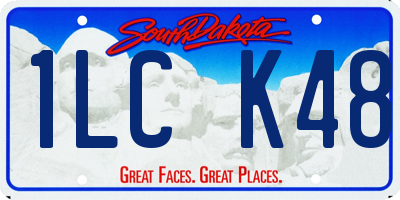 SD license plate 1LCK48