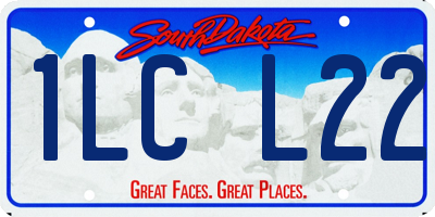 SD license plate 1LCL22