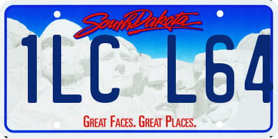SD license plate 1LCL64