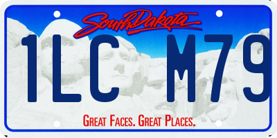 SD license plate 1LCM79