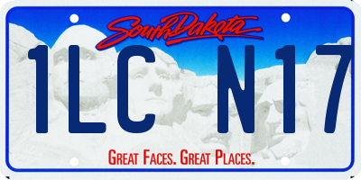 SD license plate 1LCN17
