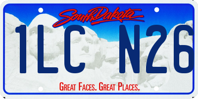 SD license plate 1LCN26