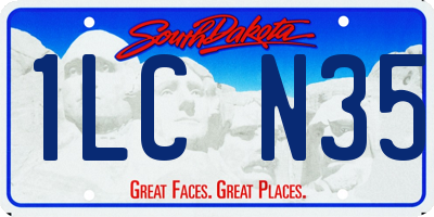 SD license plate 1LCN35