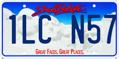 SD license plate 1LCN57