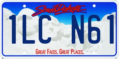 SD license plate 1LCN61