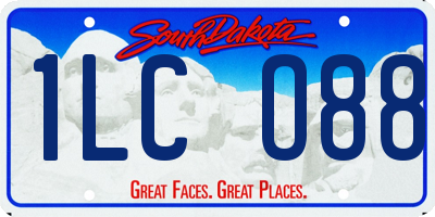 SD license plate 1LCO88