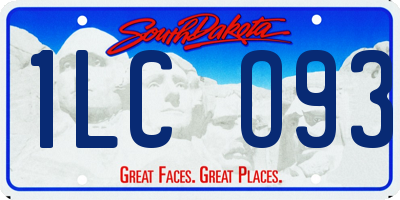SD license plate 1LCO93