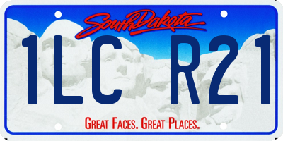 SD license plate 1LCR21