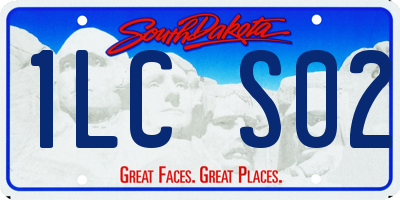 SD license plate 1LCS02