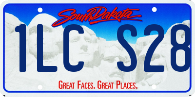 SD license plate 1LCS28