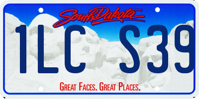 SD license plate 1LCS39