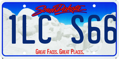 SD license plate 1LCS66