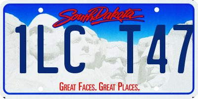 SD license plate 1LCT47