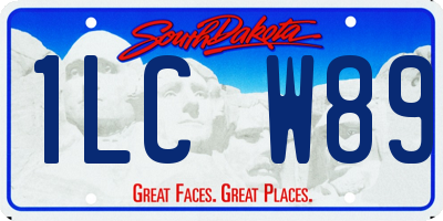SD license plate 1LCW89