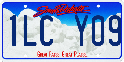 SD license plate 1LCY09
