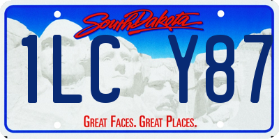 SD license plate 1LCY87