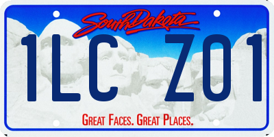 SD license plate 1LCZ01