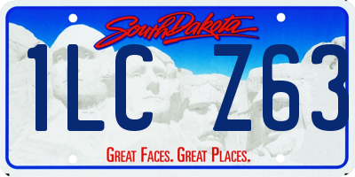 SD license plate 1LCZ63