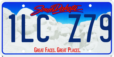 SD license plate 1LCZ79