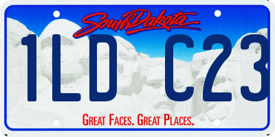 SD license plate 1LDC23