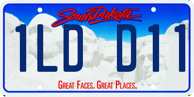 SD license plate 1LDD11