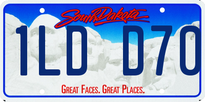 SD license plate 1LDD70