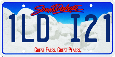 SD license plate 1LDI21