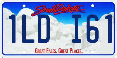 SD license plate 1LDI61