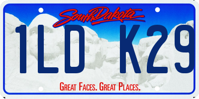 SD license plate 1LDK29