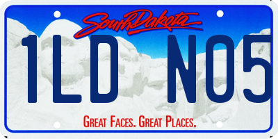 SD license plate 1LDN05