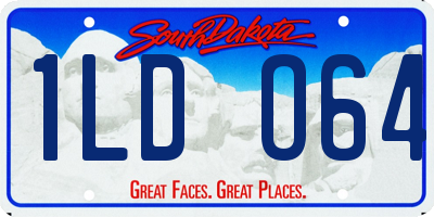 SD license plate 1LDO64